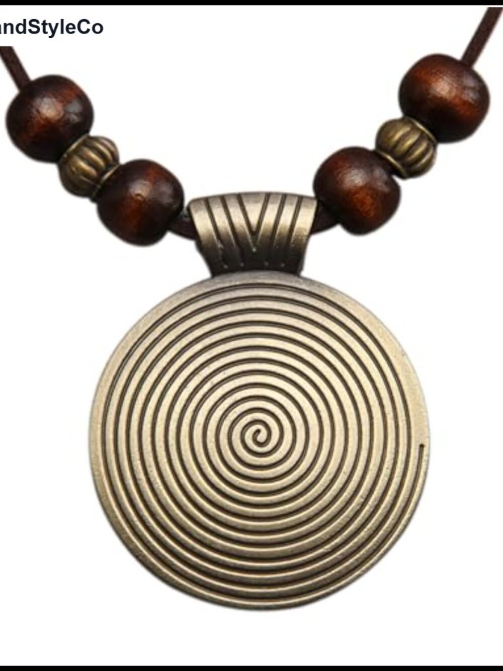Women's Boho Leather Cord Pendant Necklace